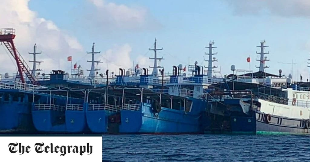 Chinese fishing armada accused of plundering waters around Argentina