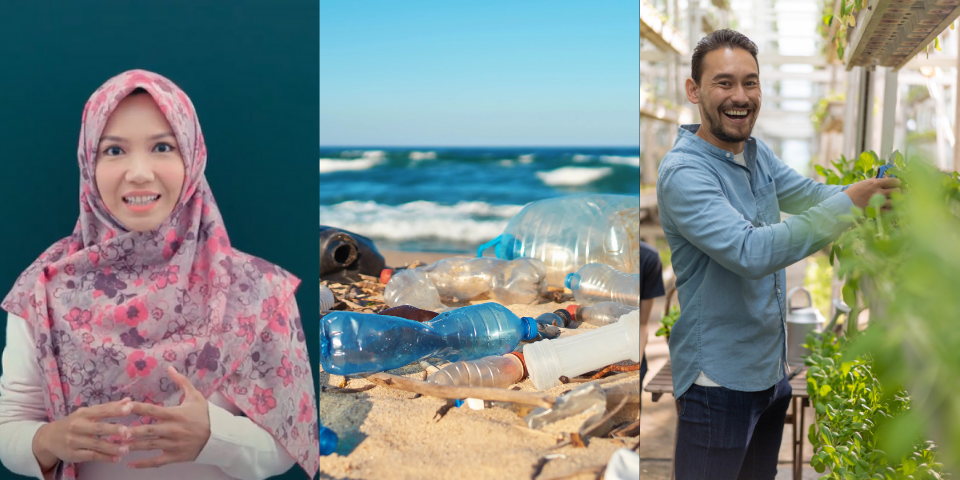 A scientist and an actor reveal what they do to reduce plastic in the environment