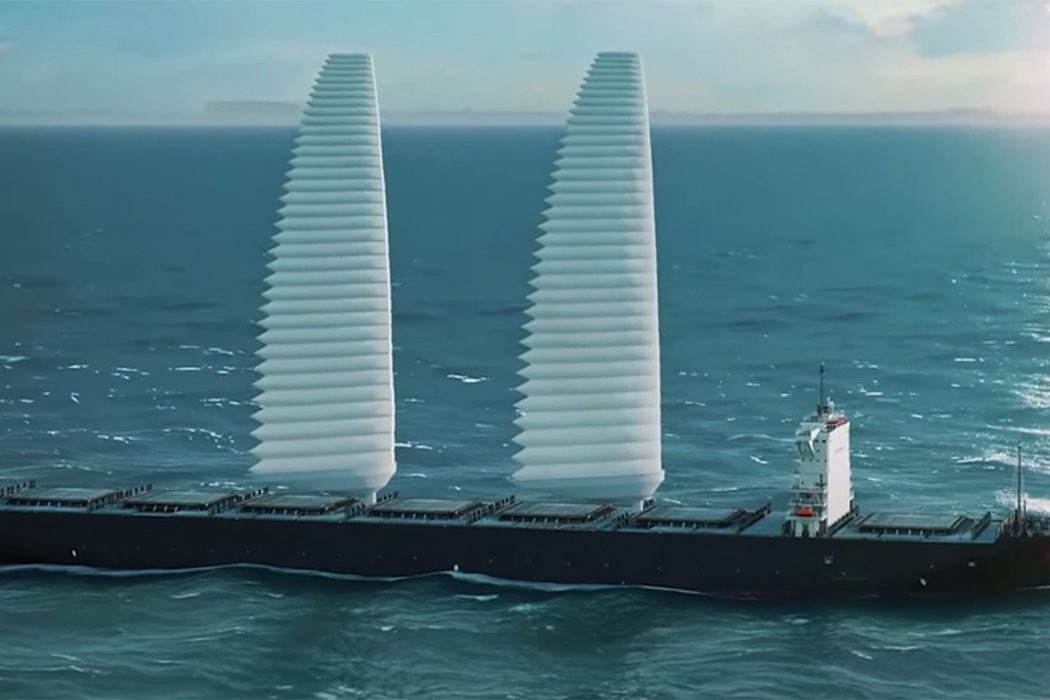 Michelin debuts inflatable sail system to decarbonize the global maritime industry, providing freight ships with clean wind energy!