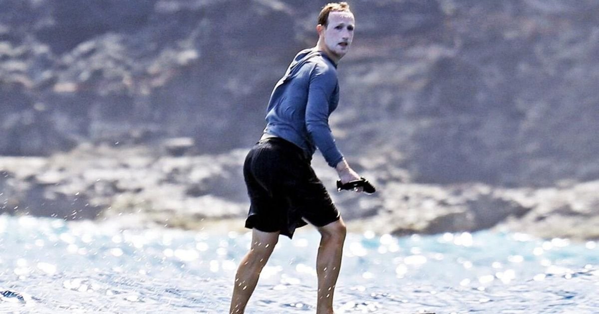 Mark Zuckerberg's ghostly sunblock photo finds new life on his surfboard