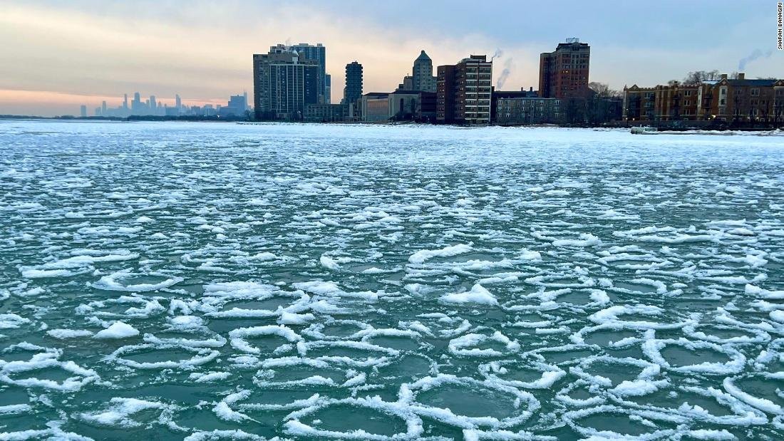 Mysterious ice formations showed up in Chicago this week