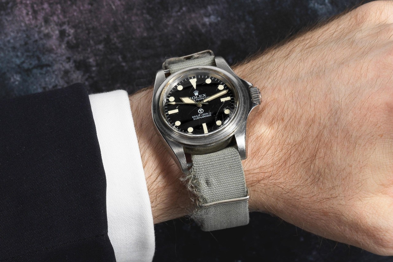 1975 Rolex Royal Navy Military Submariner Watch