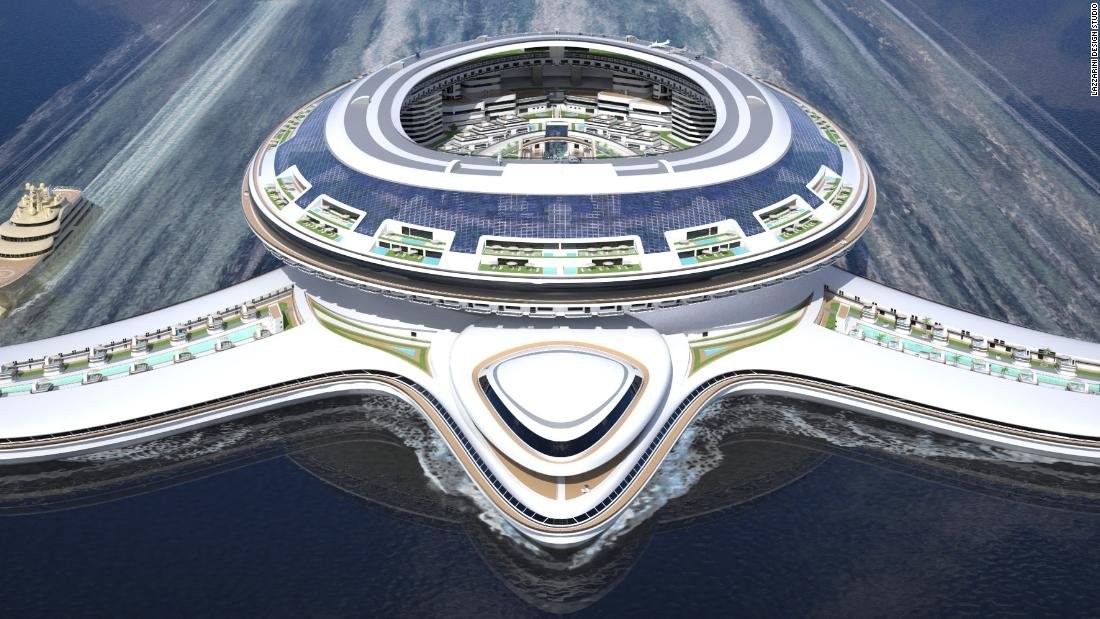 Gigantic floating city design could become the world's largest boat