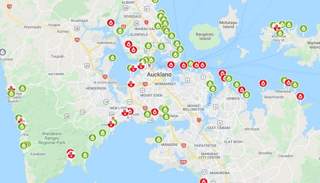 Nearly 40 Auckland beaches overwhelmed by faecal contamination, deemed unsafe for swimming