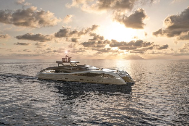 Sea Cat 40 is a new fully electric catamaran concept from Rossinavi