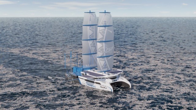 Boat of the Week: This 185-Foot Sea-Cleaning Sailboat Collects up to 3 Tons of Ocean Garbage per Hour