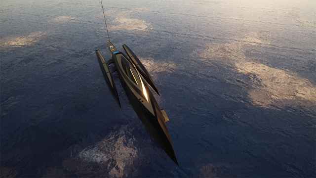 Meet Bond Girl, a Stealthy 252-Foot Trimaran Concept Designed to Seduce Your Favorite MI6 Agent