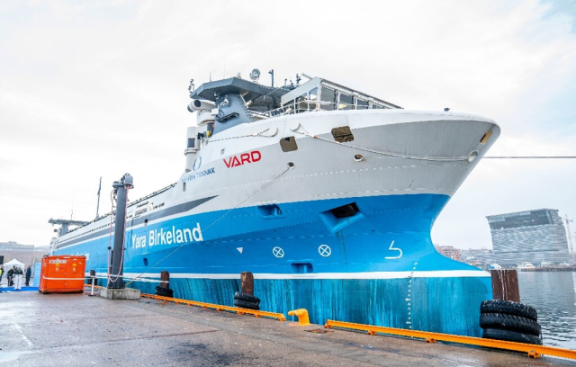 First electric autonomous cargo ship launched in Norway