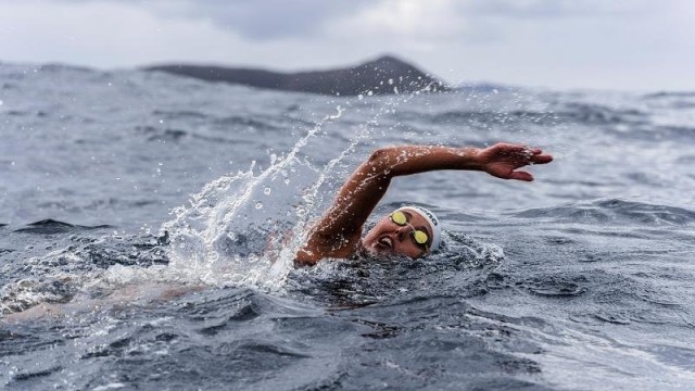 Ice swimmer breaks two world records crossing the world’s most dangerous waters
