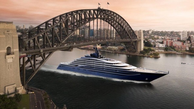 This $600 million, 728 feet long yacht will be the first private residence superyacht in the world and it will offer 39 ultra luxury homes starting at $11M each.