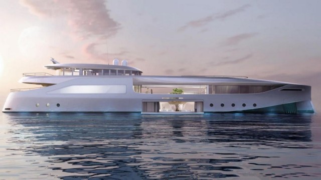 If Tony Stark would ever get a luxury yacht it would be this futuristic 165 feet long zero-emission vessel that comes complete with a three-story vertical garden