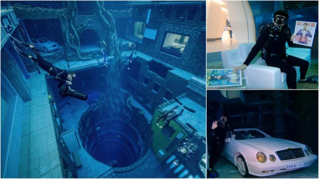 I went diving into the world’s deepest pool and discovered an underwater city.