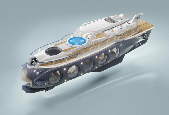 Cruise Above Or Under Water With A €25 Million Superyacht Submarine