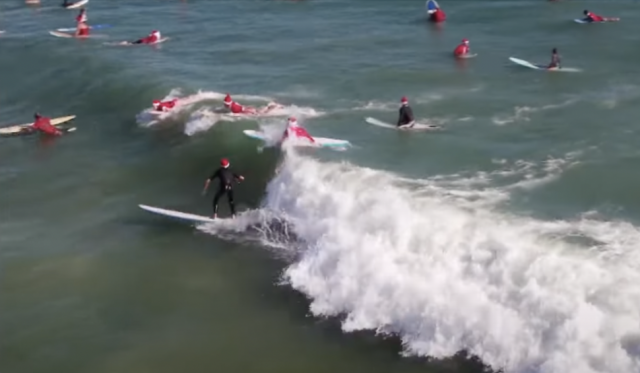 Surfing Santas Hit the Waves Amidst Florida Freeze | The Inertia