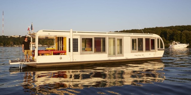 Take a look at this floating tiny home that can travel up to 31 miles a day on solar power